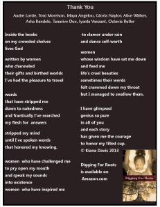 DiggingForRootsKianaDavisThankyouPoem